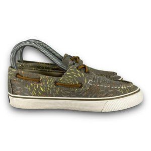 Sperry Bahama Fish Circle Boat Shoes STS95701 Slip On Loafer Multicolor Women 6M